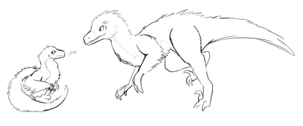 a couple non specific raptor dinos