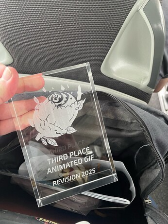 animated gif 3rd place trophy!