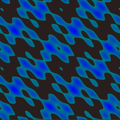 weirdly tiled colorful blobs from plotting a bunch of sine waves