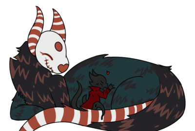 plush dracolich??????? with kobold hugs?????????????