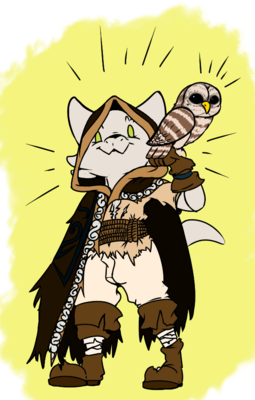 kobold ranger with owl
