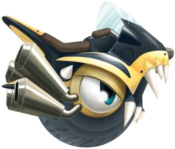 the Rex Wheelie from Kirby Air Ride