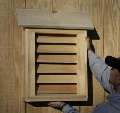 A bat box, which vaguely resembles the Bat Box. 