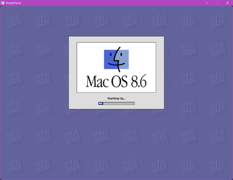Mac OS 8.6 booting in Sheepshaver