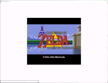 A Link to the Past running in Silhouette running on Mac OS 8.6 in Sheepshaver