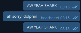 AW YEAH SHARK
ah sorry, dolphin
AW YEAH SHARK
