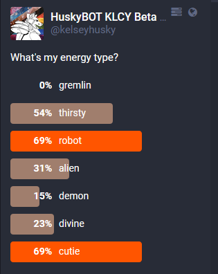 69% Robot
69% cutie

#hastagNice.