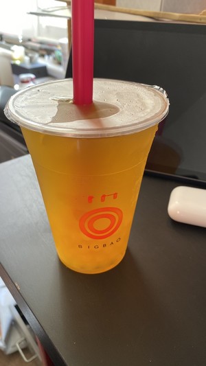 Mango bubble tea!