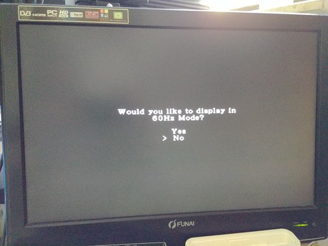 "Would you like to display in 60Hz mode?"