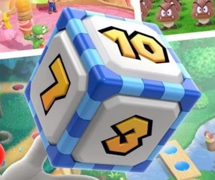 Mario party dice.