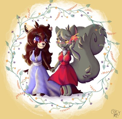 Jinette Rufflepaws and Xer Shadow Tail.