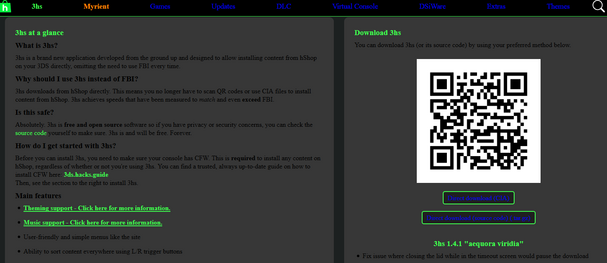 the website linked to by the second link in the above post. The entire page is black text on an extremely dark gray background, save for links which are eye-searing green, and a bright white QR code.