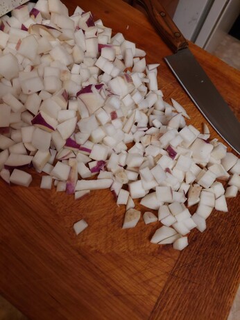 3 large turnips, diced.