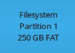 Screenshot of the GNOME Disk Utility showing the SD card is formatted as FAT32.